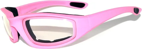 Miniatura 23 de OWL Gafas de espuma acolchadas para motocicleta, lente transparente con espejo ahumado