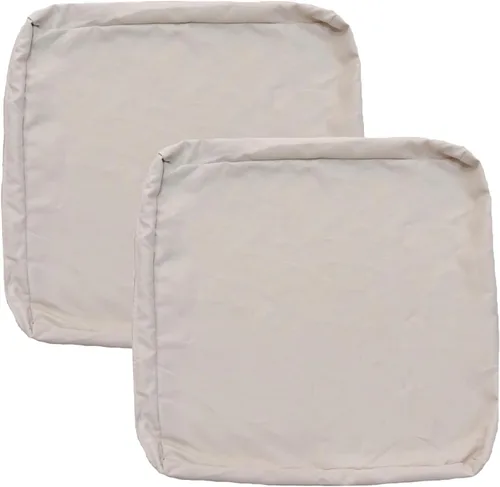 Miniatura 56 de FLYMEI Patio Cushion Covers 16x16x2.5 Waterproof Outdoor Cushion Cover Replacement 1Packs Outdoor Seat Cushion Slipcover for Rattan Chair Sofa, Beige