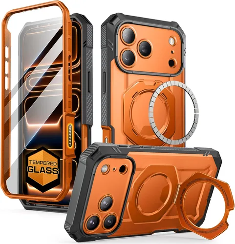Miniatura 10 de SUPCASE Funda para iPhone 17 Pro Max (UBGrip Pro), [protector de pantalla de vidrio templado integrado y soporte] [cubierta de control de cámara]