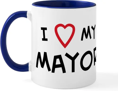 Miniatura 11 de CafePress I Love Mayor Mug Taza de café de cerámica de 11 oz (11.0 fl oz)