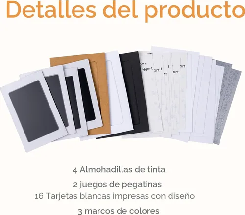 Miniatura 5 de DeerZone Kit de impresión de huellas sin tinta, kit de impresión de huellas de perro, kit de impresión de nariz de perro, almohadillas de tinta