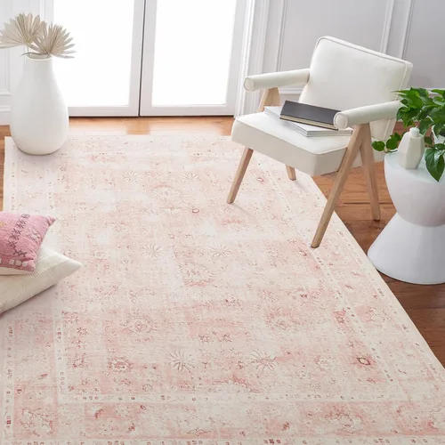 Miniatura 14 de LIMON HOME Alfombra de Área Lavable 6x9, Alfombras Grandes y Suaves para Sala de Estar Alfombra Floral Vintage Beige de 6 por 9 Alfombras de Área