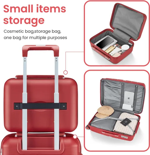 Miniatura 129 de Merax Equipaje, maleta extensible rígida con ruedas giratorias ligeras, Negro -, 40/48/52