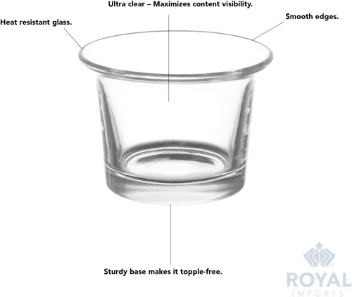 Miniatura 4 de Royal Imports Portavelas Colgante de Ostra Votiva Tealight de Vidrio para Boda, Cumpleaños, Vacaciones y Decoración del Hogar, Juego de 6