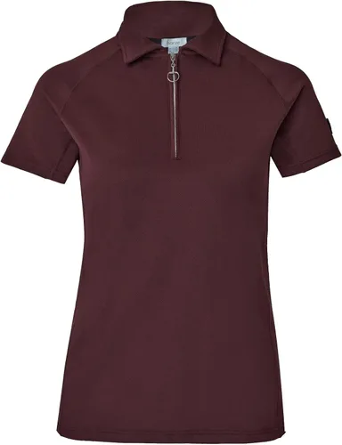 Miniatura 6 de HORZE Tiana Equestrian - Polo de entrenamiento de manga corta con malla para mujer