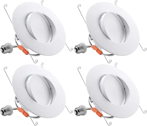 Miniatura 8 de TORCHSTAR Iluminación empotrable LED CRI90+ regulable 5CCT de 6 pulgadas, luces direccionales giratorias regulables, Downlight de techo ajustable