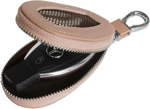 Miniatura 10 de Funda Universal Premium para Llavero de Coche de Cuero Genuino Portador de Llavero Inteligente de Coche para Llavero Remoto