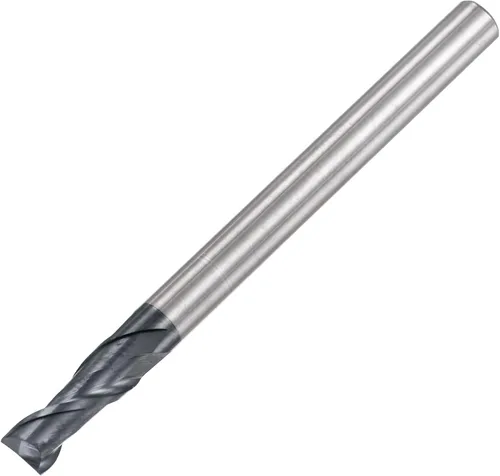 Miniatura 7 de uxcell Fresa de extremo de nariz cuadrada, punta de 0.039 in de diámetro de carburo sólido recubierto AlTiN Fresa CNC Fresa de 2 flautas en espiral