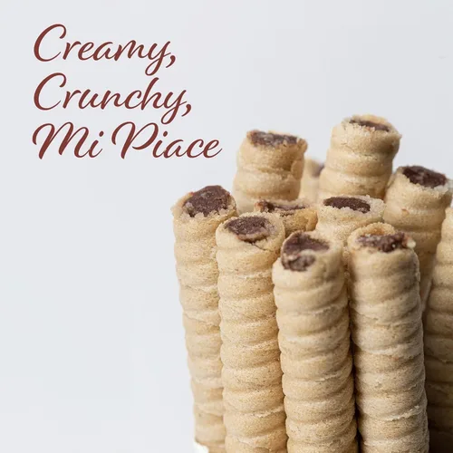 Miniatura 5 de Pirucream Obleas enrolladas con avellana de chocolate, alcalina orgánica 100% cacao, sin grasa trans, conservantes, colorantes o aditivos y sin
