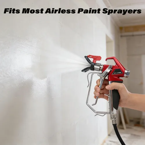 Miniatura 7 de Pistola pulverizadora de pintura sin aire Pro, pistola de pintura en aerosol de 4000 PSI, pistola de pintura con punta reversible 517, protector