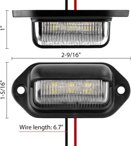 Miniatura 5 de CZC AUTO Luz LED Exterior de 12V para Placa de Matrícula, Lámpara de Cortesía Interior de Cúpula/Techo, Maletero/Carga, Bajo el Capó, Total 12