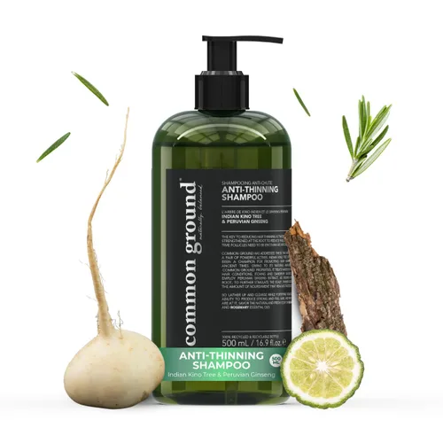 Miniatura 10 de Common Ground Acondicionador natural antiadelgazamiento, libre de sulfatos, parabenos y crueldad, vegano, a base de plantas, aroma de bergamota