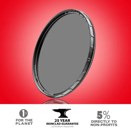 Miniatura 3 de 77mm X2 Filtro CPL Polarizante Circular para Lentes de Cámara - Filtro Polarizador de Vidrio Óptico AGC con Paño para Lentes - MRC8 - Recubrimientos
