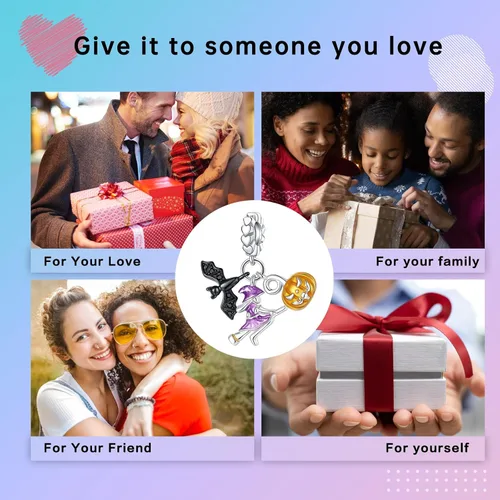 Miniatura 56 de LUXILLA Abalorio de plata de ley 925 para madre, hija, abuela, para familia, amor, madre, hija, abuela, para pulseras, collares, dijes, abalorios