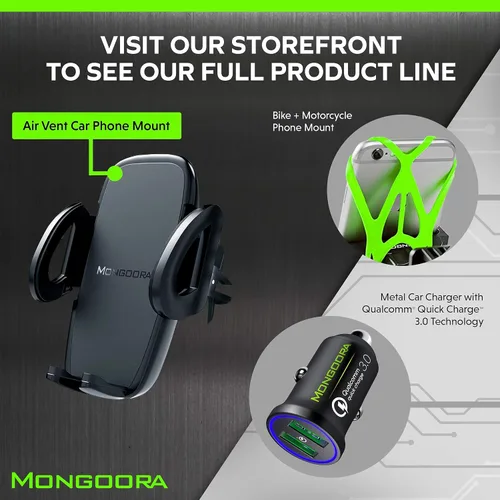 Miniatura 9 de Soporte de teléfono para ventilación de aire, soporte universal para teléfono celular con bloqueo para cualquier teléfono inteligente, iPhone