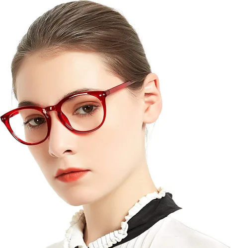 Miniatura 11 de MARE AZZURO Gafas de Lectura Redondas de Gran Tamaño para Mujer, Diseño de Lector 1.00 1.25 1.50 1.75 2.00 2.25 2.50 2.75 3.00 3.50 (Azul, 2.25)
