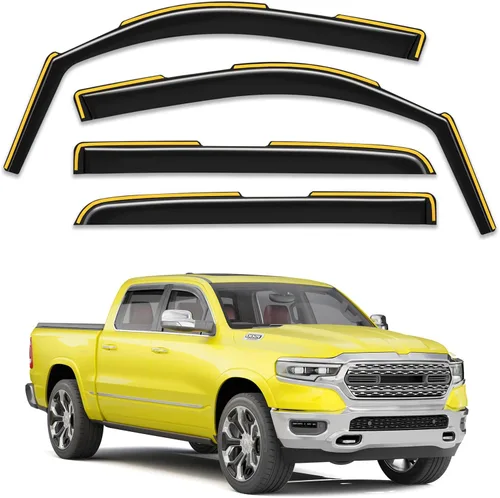 Miniatura 28 de Protectores de lluvia de ventana en canal para Chevy Express Van 1996-2026 y GMC Savana 1996-2026, deflectores de ventana extra duraderos, viseras