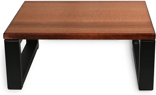 Miniatura 8 de CONSDAN Taburete con marco de metal, taburete de madera maciza para niños pequeños, niños y adultos, taburete portátil para dormitorio, baño, Negro