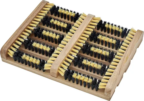 Superio Rascador de zapatos y botas, cepillo para limpiar zapatos exteriores de 10.5 x 14 pulgadas, limpia profundamente y elimina toda la suciedad