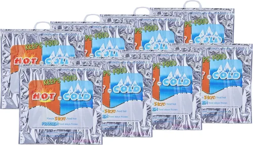 Miniatura 9 de Superio Bolsas aisladas para bebidas frías y calientes para entrega de alimentos, bolsas de compras de comestibles, almacenamiento de alimentos