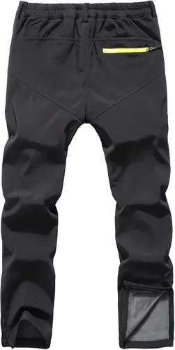 Miniatura 6 de Muaney Mens Ski Snow Waterproof Softshell Outdoor Hiking Velour Lined with Zipper Bottom Leg