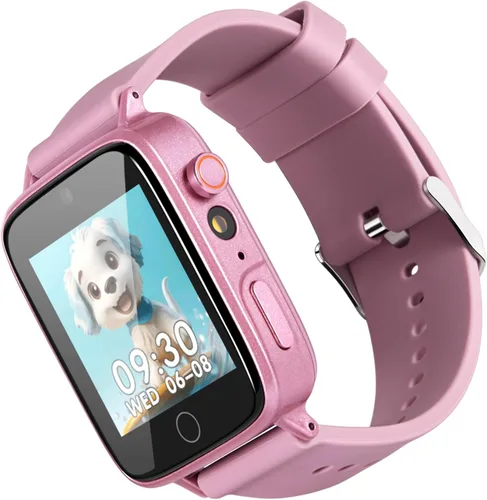Miniatura 10 de Reloj inteligente para niños con 26 juegos de rompecabezas, reloj para niños con pantalla táctil HD, cámara, reproductor de música, reloj Azul