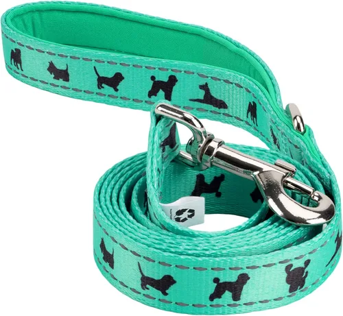 Miniatura 36 de EcoBark Correa para perro – Correas de entrenamiento cómodas suaves y reflectantes con mango acolchado – Fuerte y duradera resistente – Verde