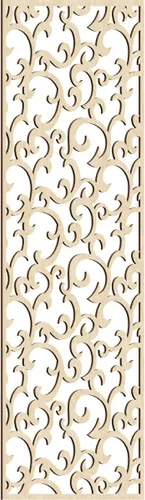 Miniatura 81 de Wheatland Paneles de pared decorativos de madera con calado, 9 3/8 pulgadas de ancho x 24 3/8 pulgadas de alto x 1/4 de alto, nogal
