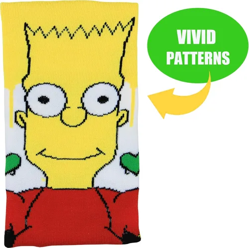 Miniatura 4 de Bycikool Calcetines unisex de personajes divertidos de dibujos animados para hombre, 5 paquetes, Multi-colorido