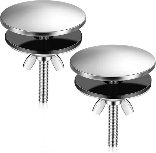LEIFIDE 2 Piezas 2 Pulgadas de Cubierta para Agujero de Fregadero de Cocina, Cubierta para Agujero de Llave de Cocina de Acero Inoxidable, Tapa de