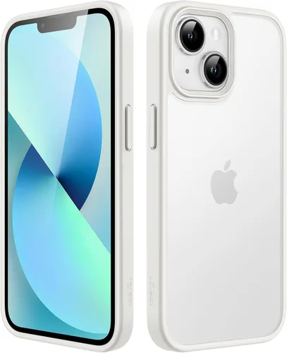 Miniatura 20 de JETech Funda mate para iPhone 13 de 6.1 pulgadas, a prueba de golpes, protección contra caídas de grado militar, cubierta trasera translúcida