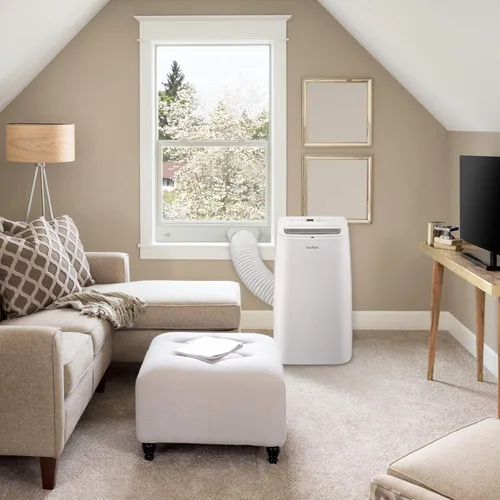 Miniatura 8 de Aire acondicionado Ivation con Wi-Fi de 8500 BTU hasta para 250 pies cuadrados (5500 BTU SACC), control por app 3 en 1, deshumidificador