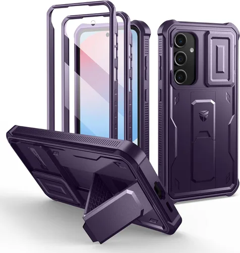 Miniatura 29 de Dexnor Funda para Samsung Galaxy S24 con Cubierta Deslizante Integrada para Cámara y Protector de Pantalla y Soporte, Funda Resistente a los Golpes