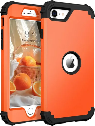 Miniatura 16 de BENTOBEN Funda para iPhone SE 2022 y iPhone SE 2020, resistente 3 en 1, cuerpo completo, resistente, a prueba de golpes, híbrida de policarbonato