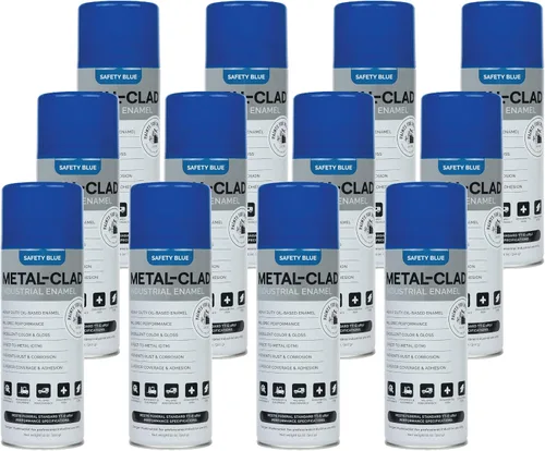 Miniatura 44 de Aerosol de galvanizado en frío de alto brillo de Paints For Industry - Pintura en aerosol de esmalte industrial para acero y metal - Caja de 12