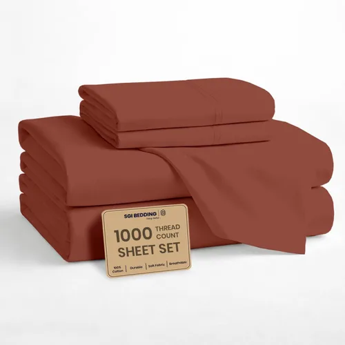 Miniatura 33 de SGI bedding Sábanas 100% algodón egipcio tamaño individual – Sábanas refrescantes, ropa de cama blanca suave y transpirable, ropa de cama de lujo