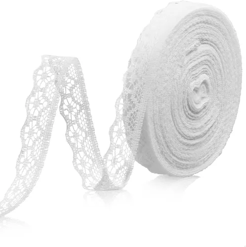 Miniatura 11 de Cinta de encaje, cinta de volantes, cinta de encaje negro de 6 yardas, adornos de cordones negros de 1.8 pulgadas de ancho, cintas delicadas