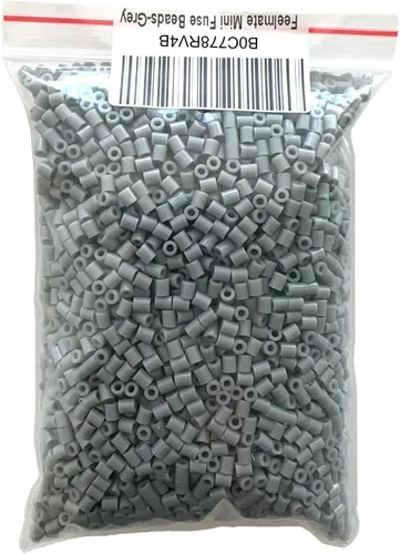 Miniatura 9 de Kit de mini cuentas de fusible, 5,000 piezas de 0.102 in, kit de cuentas de fusibles de hierro, juego de manualidades Marrón
