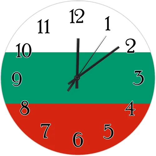 Miniatura 18 de Reloj de pared de madera con bandera de Chile, reloj de pared de cuarzo de calidad, funciona con pilas, silencioso de 12 pulgadas, reloj de pared