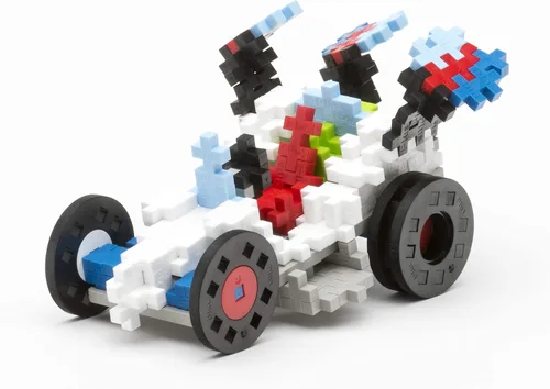 Miniatura 7 de PLUS PLUS Aprende a construir vehículos, 360 piezas - Mini bloques de construcción entrelazados, rompecabezas 3D de juguete para niños