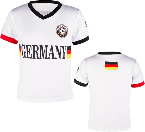 Miniatura 49 de Cnins Camisetas de entrenamiento de fútbol para niños de 2 a 14 años, trajes de práctica para niños y niñas con colores del equipo nacional
