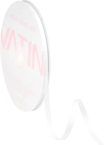 Miniatura 236 de Vatin - Rollo de cinta de grogrén, rollos de 25-50 yardas, perfecto para decoración de bodas, coronas, baby showers, envolturas de paquete de regalo