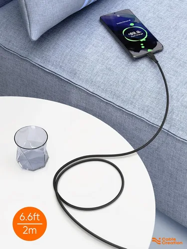 Miniatura 7 de CableCreation Cable USB C de 6 pies, cable USB A a USB C de silicona, cable de carga USB C 3A de carga rápida para iPhone 15/16/16 Pro Max/Plus