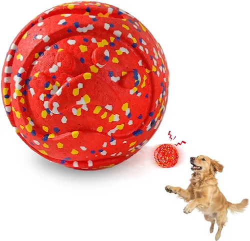 Miniatura 8 de Mankoda Pelotas para Perros, Pelotas de Tenis Indestructibles para Perros, 2.5 Pulgadas Juguetes Duraderos y Saltarines para Perros