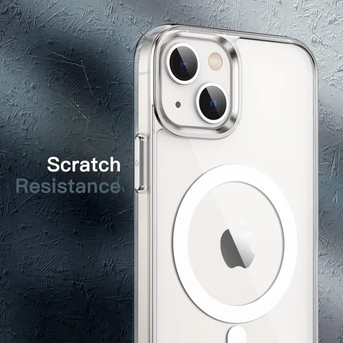 Miniatura 7 de JETech Funda magnética para iPhone 13 mini de 5.4 pulgadas, compatible con carga inalámbrica MagSafe, a prueba de golpes, parte trasera transparente