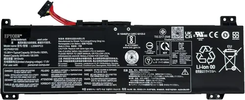 Miniatura 13 de L17M2PB5 - Batería para portátil de 39 Wh, 5080 mAh, 2 celdas, 7.68 V, compatible con Lenovo V330-14ISK 81AY / V330-14IKB 81B0 / V330-14ARR 81B1