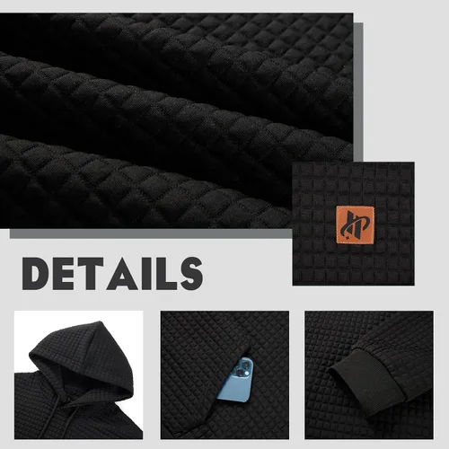 Miniatura 4 de Keasmto Sudaderas con capucha para hombre con estampado de teñido anudado, manga larga, sudaderas casuales con bolsillo
