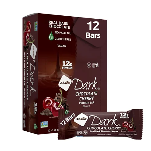 Miniatura 30 de NuGo Dark, caja variada de muestra, barra de proteínas veganas de 0.47-0.31 onzas, sin gluten, 12 CT