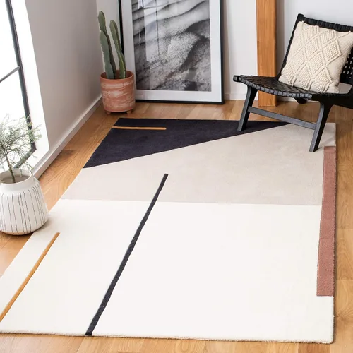 Miniatura 106 de SAFAVIEH Courtyard Collection - Alfombra decorativa, 2.3 x 5 pies, beige y verde oscuro, para interior/exterior, resistente a la intemperie