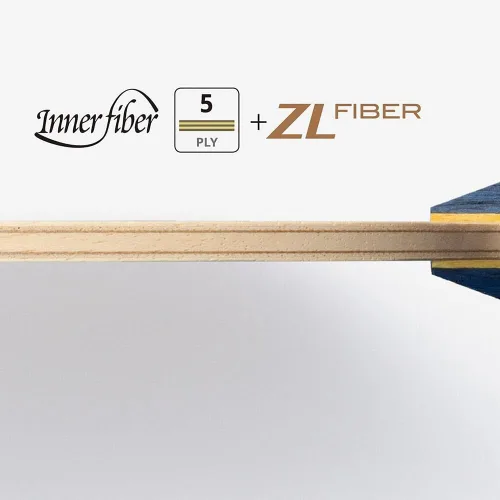 Miniatura 3 de Butterfly Innershield Layer ZLF Blade - Hoja de fibra ZL - Cuchilla de tenis de mesa profesional Butterfly - Disponible en estilos de mango